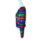 Maggy London VTG Colorful Ribbon Striped Topper Jacket Short Blazer Womens Sz 10 Photo 10