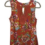 Daniel Rainn Quin Floral Lace Trim Keyhole Tank Small NWT Photo 7