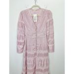 Love Shack Fancy Ellitia Dress Victorian Lace Maxi Light Lilac Viscose US 0 NWT Photo 6