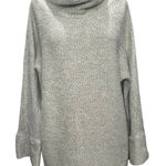 Soft Surroundings  Sweater M Khaki Tan Black Cowl Neck Cotton Blend Pullover Photo 0