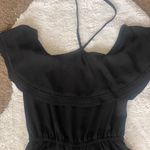 Jack by BB Dakota Womens Halter Neck Short Sleeves Romper Black Size Small Photo 4