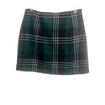 ✨Womens Wool Plaid Mini Skirt High Waisted Bodycon Pencil Sz S Skirt✨ Green Photo 5