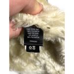 EXPRESS  VTG Faux Suede Fur Brown Moto Bomber Jacket Womens S Zip Buckles Y2K Photo 9