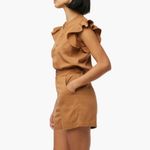 joe's jeans  Flutter Sleeve Romper XS‎ Burnt Orange Photo 2