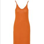 Mango NWOT orange midi dress Photo 1