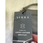 Serra Ladies Leather Wristlet‎ By  With Double Zip & Pocket Compartments Photo 1
