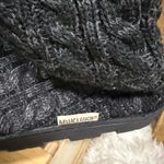 Muk Luks Women’s Sweater Boots Booties Cozy Warm Faux Fur Grey Slip On Sz 11 Gray Photo 3