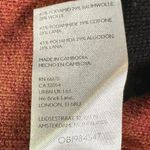 Free People Boxy Boat Neck Into The Blue Pullover Sweater Brown Stripes Large Photo 11