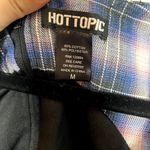 Hot Topic  Pink & Blue Plaid Dark Academia Side Cutout Skater Dress M Photo 2