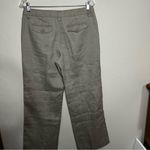 Sandro  Taupe 100% Linen Trouser Straight Leg Pants Photo 8