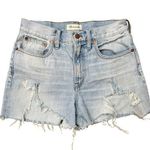 Madewell Size 26 Shorts The Perfect Vintage Jean Destroyed Cut Off Denim Blue Photo 0
