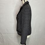 Kasper  Tweed Blazer Petite Size 8P Black/Purple/Tan Career Jacket Photo 3