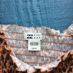 Billabong Women's Size Small Leopard All Day Long Crop Tank Top Photo 2