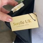 Sorelle UK Black Ruched Sheer Long Sleeve Mini Dress Slinky Bodycon HoCo M new Size M Photo 9