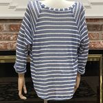 Splendid blue and white striped long sleeve thick top / L / Excellent condition Photo 3