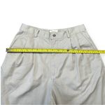 Talbots Vintage Shorts Women’s 10 Pleated High Waist Mom 80s Prep Chino Khakis Photo 3
