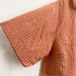 Levi's LEVI’S NIA Button Up Resort Shirt Cropped in Autumn Leaf/Peach color Size 1X Photo 6