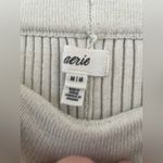 Aerie  Flare Pants Womens Medium Cream Extra Extra Stretch Ribbed Y2K Photo 4
