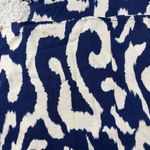 Molly Bracken Maxi Dress Navy Cream Abstract Print Flutter Sleeve V Neck S Photo 7