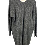 Kerisma Sweater Black Tunic Length Pockets Long Sleeve Marled Knit Loose Fit M/L Photo 2