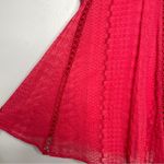 Free People Dress Womens Size 2 Cherry Red Crochet Mini Holiday Date Valentines Photo 6