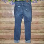 Judy Blue Skinny Jeans Ladies 3 26 Distressed Stretch Denim Pants Raw Cuffed Hem Photo 4