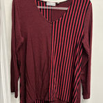 Habitat Women's Top with Red and Black Stripes Photo 0