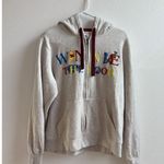 Disney  Store Winnie The Pooh Zip Up Hooded Jacket, Size, Large And Oatmeal ￼ Photo 0