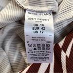 River Island NWT Zebra Print Stretchy Pants Plisse Kickflare Flares High Rise 12 Photo 13