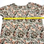 Jessica Simpson  V-Neck Floral Blouse Long Sleeve Cream Brown Small Photo 10