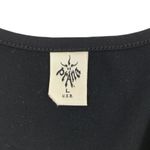 prAna  Breathe V-Neck Athletic Top Women Sz L Black Stretch Yoga Sporty Made USA Photo 5