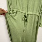 ASOS Sage Green Long Sleeve Jersey Knit Jumpsuit Womens 10 Tall Jogger Style Photo 6