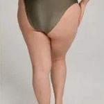Good American Reversible Good Waist Cheeky Bottom 5 2XL High Shine Sage Photo 3