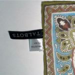 Talbots Scarf Silk Cotton Blend Small Neck Pocket Purse Photo 1
