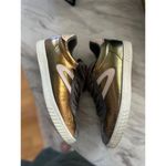 Tretorn  Callie Olive Green & Pink Bronze Iridescent Sneaker Photo 5