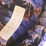 Ulla Johnson  Quilted Wristlet Clutch Bag Travel Pouch Cosmetic Black Floral Photo 2