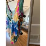Bebe  Women’s Tie Dye One Piece Swimsuit Size M Multi-Color NWT Photo 5