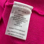 CROSBY by Mollie Burch  Teddie feather trim sweater puff sleeve hot pink sz XL Photo 6