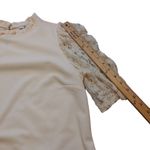 BlaShe Size Large L Cream Pink Lace 3/4 Sleeve Preppy Cute Chic Frilly Darling Photo 2