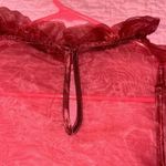 Lulus  collared burgundy peplum top Photo 6