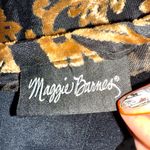 Maggie Barnes Vintage  Vintage 1990s Flocked Velvet Fringed Poncho Top Photo 4