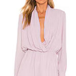 superdown Soft Purple Long Sleeve Romper Small Photo 0