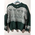 Maurice's Womens Dark Green Geometric Fair Isle Print Long Sleeve Sweater XXL Photo 1