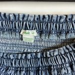 Aerie  Blue Smocked Denim Skirt Photo 2