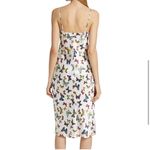 L'Agence L’AGENCE Jodie V Neck Butterfly Slip Dress White Multi Flutter 6 Silk Photo 5