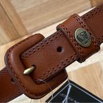 Jones New York Vintage Brown Natural Full Grain Bridle Leather Women’s Belt M Photo 6