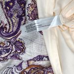 Band Of The Free Womens Dress XS Purple Sleeveless Paisley Ruffled Maxi NWT Purple Photo 5