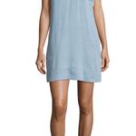 J Brand Esme Sleeveless Halter Light Blue Denim Chambray Neck Tie Dress XS Photo 0