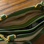 Etienne Aigner Vintage Crossbody Bag Floral Woven Faux Leather Adjustable Strap Photo 11