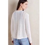 Anthropologie  Rosie Neira Nansen Pointelle Knit Cream Cardigan Sz XS Photo 2